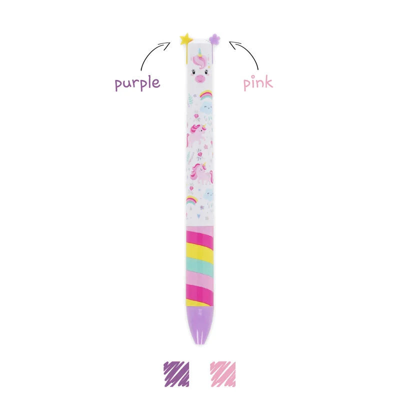 Penna a Due Colori - Click&Clack-Unicorn