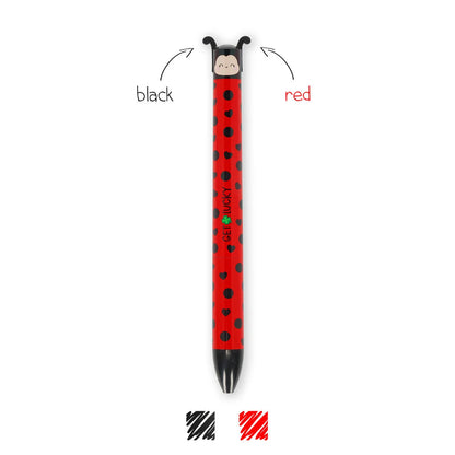 Penna a Sfera Due Colori - Click&Clack - ladybug