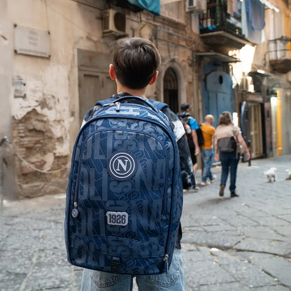 Trolley scuola SSC Napoli 37 litri con pallone ufficiale omaggio
