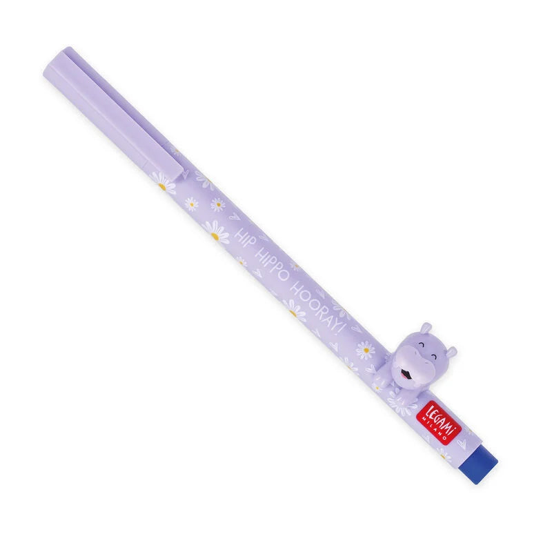 Penna Gel - Lovely Friends-Ippopotamo