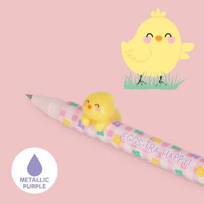Set di 2 Penne Gel con Animaletto Decorativo - Lovely Friends - Hoppy Easter