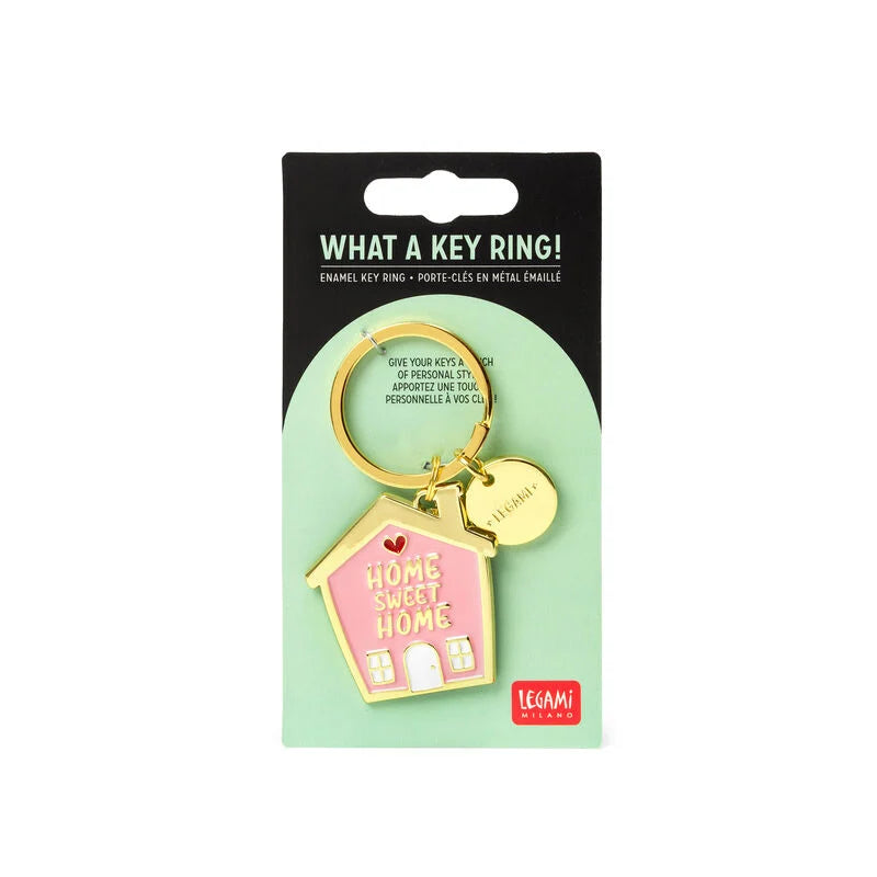Portachiavi in Metallo Smaltato - What a Key Ring!-House