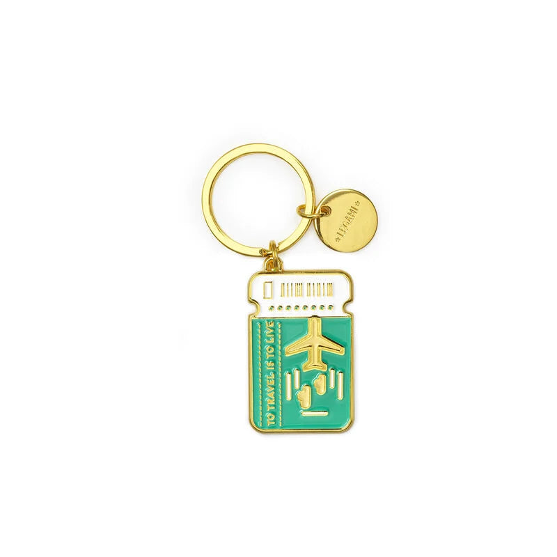 Portachiavi in Metallo Smaltato - What a Key Ring!-Travel