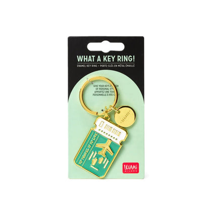 Portachiavi in Metallo Smaltato - What a Key Ring!-Travel