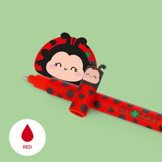 Penna Gel Cancellabile - Erasable Pen - ladybug