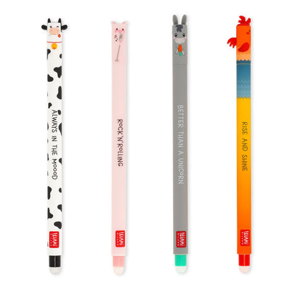 Set di 4 Penne Gel Cancellabili - Erasable Pen-Farm Sweet Farm