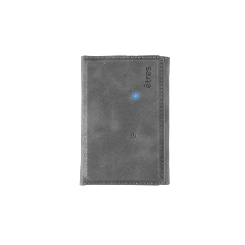 Portafoglio etres finder basic gray con localizzatore