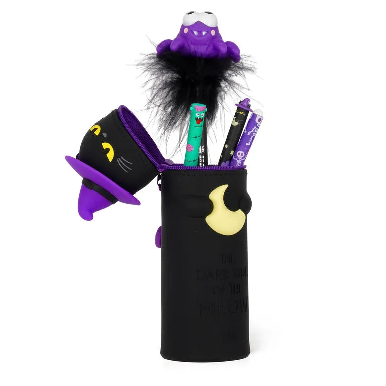 Astuccio 2 in 1 in Morbido Silicone - Halloween - Kawaii Black Kitty