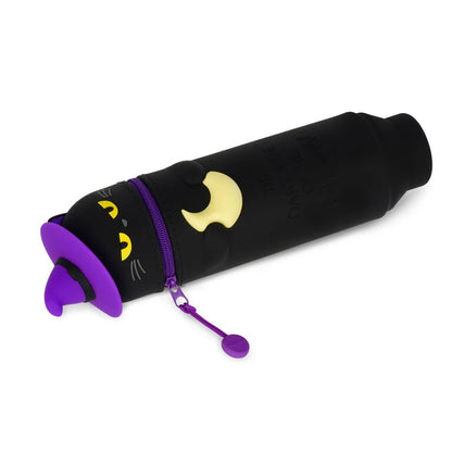Astuccio 2 in 1 in Morbido Silicone - Halloween - Kawaii Black Kitty