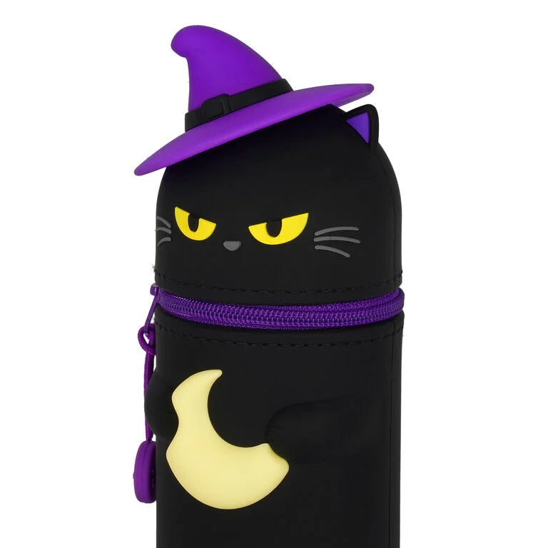 Astuccio 2 in 1 in Morbido Silicone - Halloween - Kawaii Black Kitty