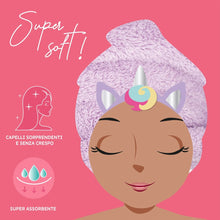 Asciugamano per Capelli a Turbante - Love My Hair-Unicorno