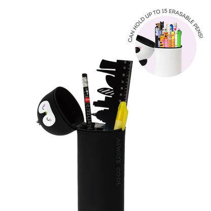 Astuccio 2 in 1 in Morbido Silicone - Kawaii-Penguin