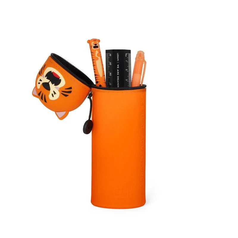 Astuccio 2 in 1 in Morbido Silicone - Kawaii-Tiger