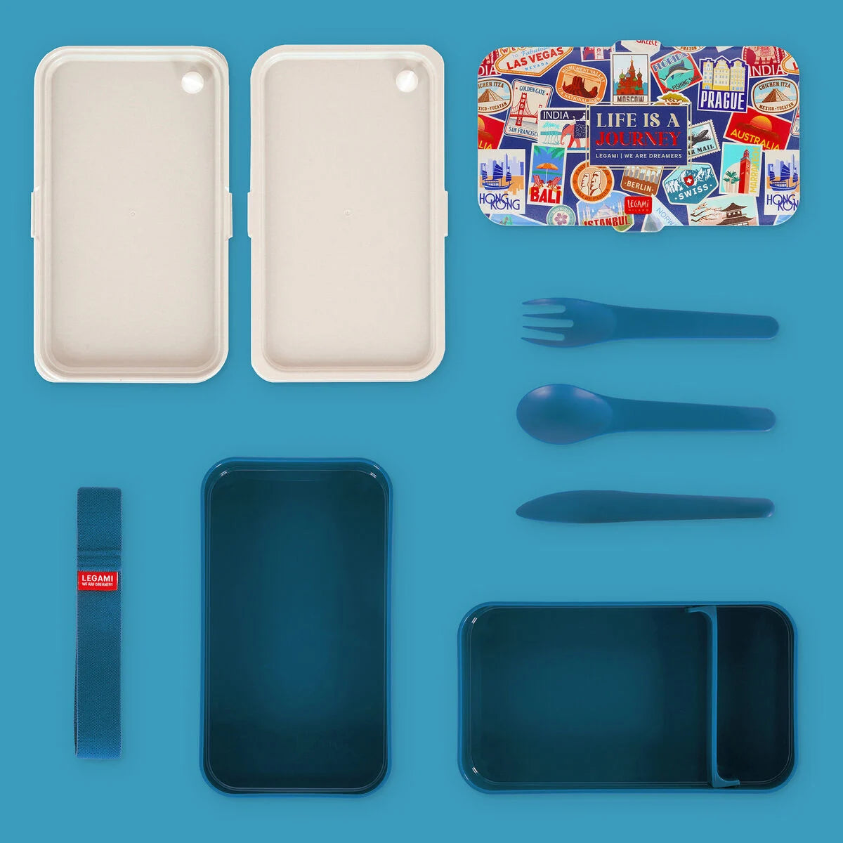 Contenitore Porta Pranzo 1200 ml - Lunch Box - Travel Stickers