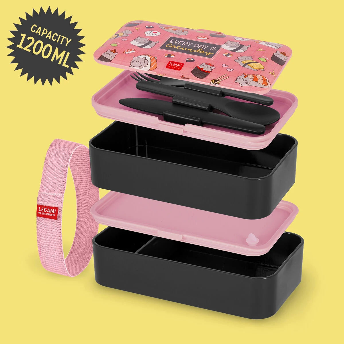 Contenitore Porta Pranzo 1200 ml - Lunch Box - Sushi Cat