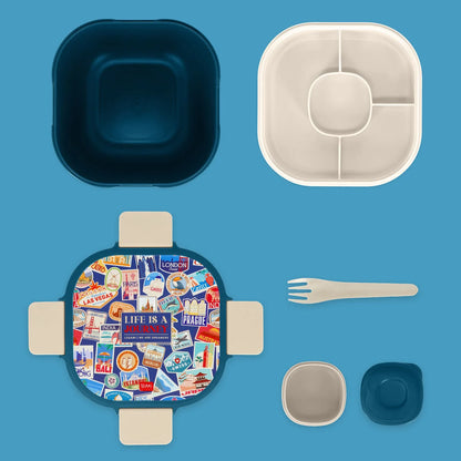 Contenitore Porta Pranzo 1700 ml - Lunch Box - Travel Stickers