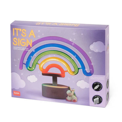 Lampada Led Effetto Neon - It's a Sign-Rainbow