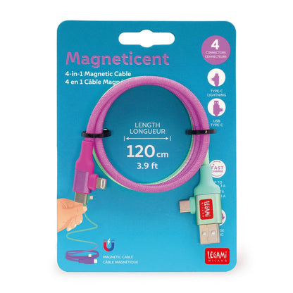 Cavo Magnetico 4 in 1 di Ricarica e Sincronizzazione - Magneticent