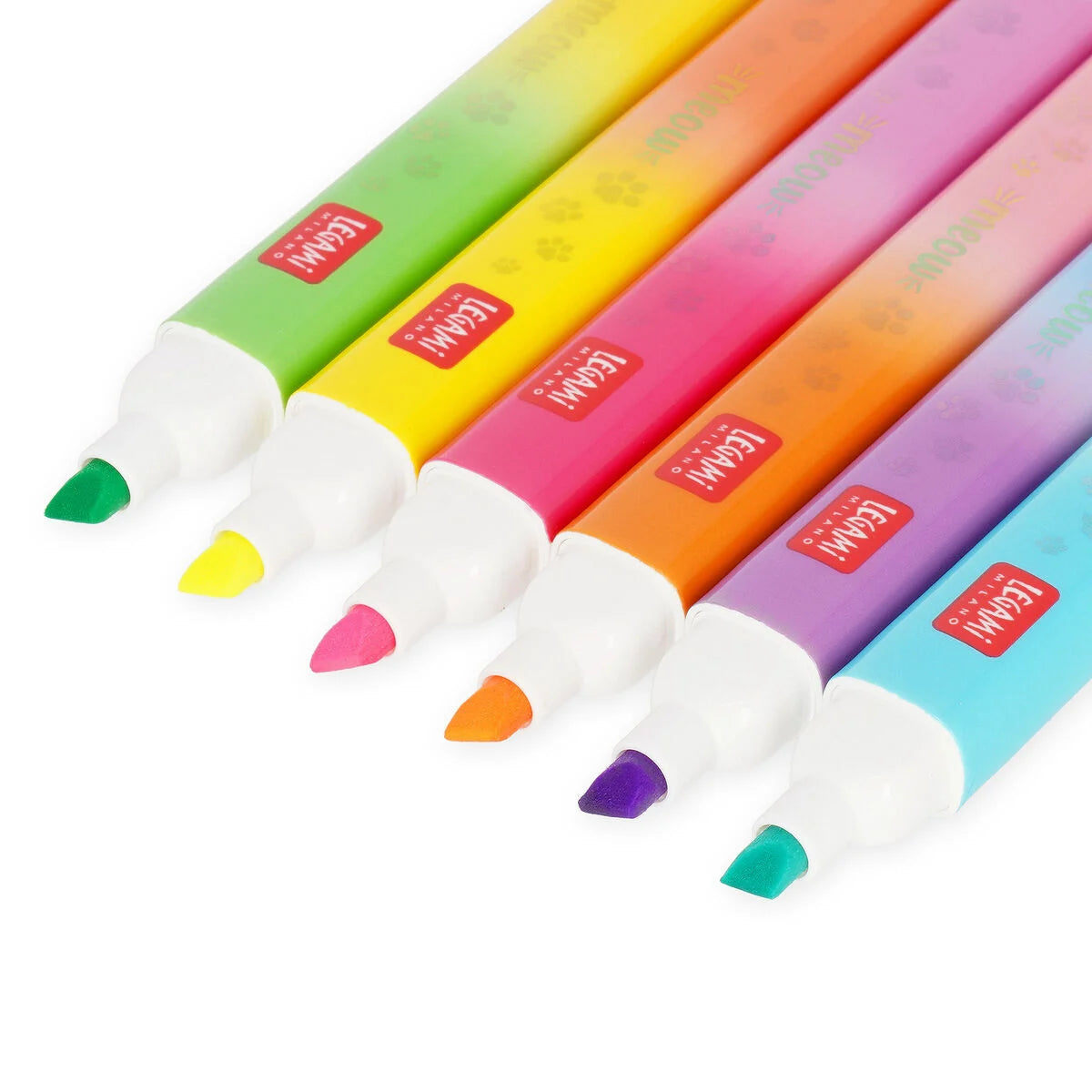 Set di 6 Evidenziatori Doppia Punta - Meow