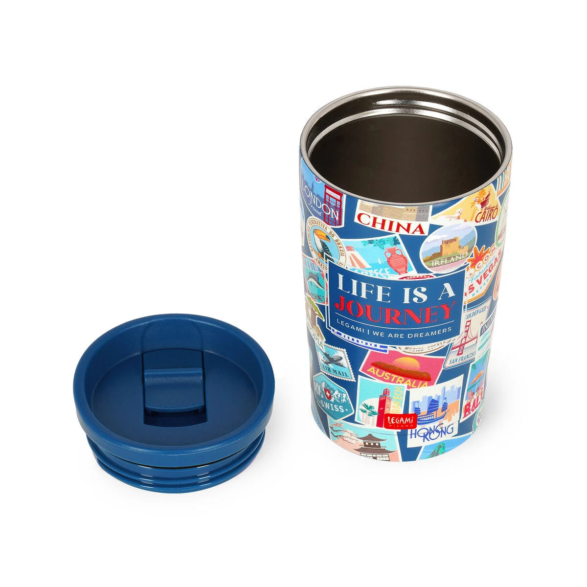 Bicchiere Termico 275 ml - Hot & Cold - Travel Stickers