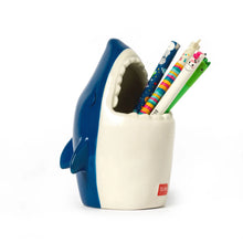 Portapenne in Ceramica - Desk Friends-Shark