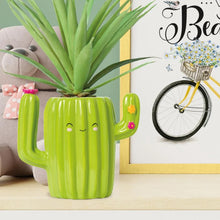 Portapenne in Ceramica - Desk Friends-cactus
