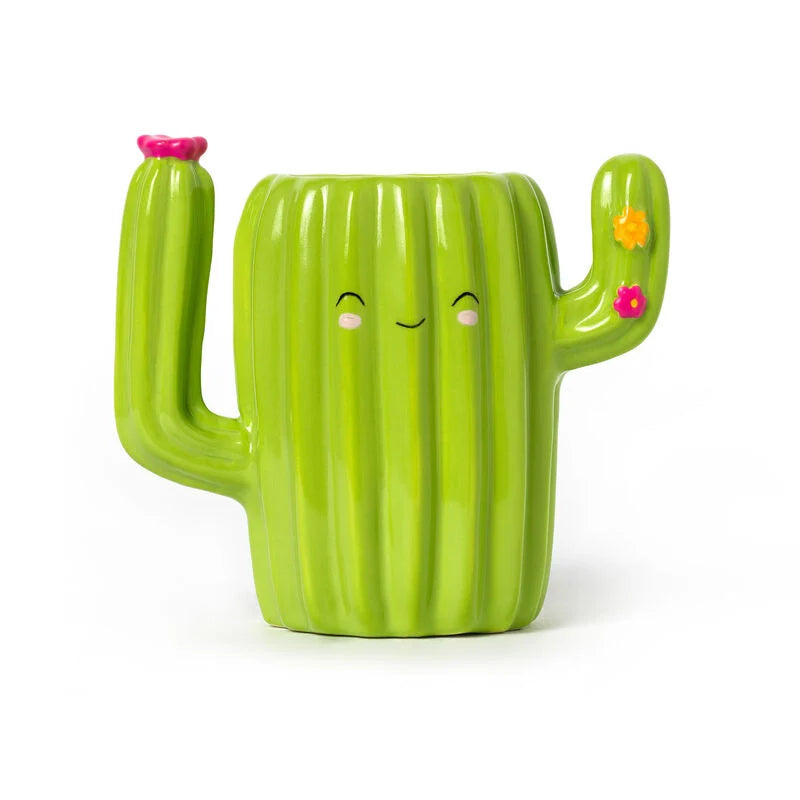 Portapenne in Ceramica - Desk Friends-cactus