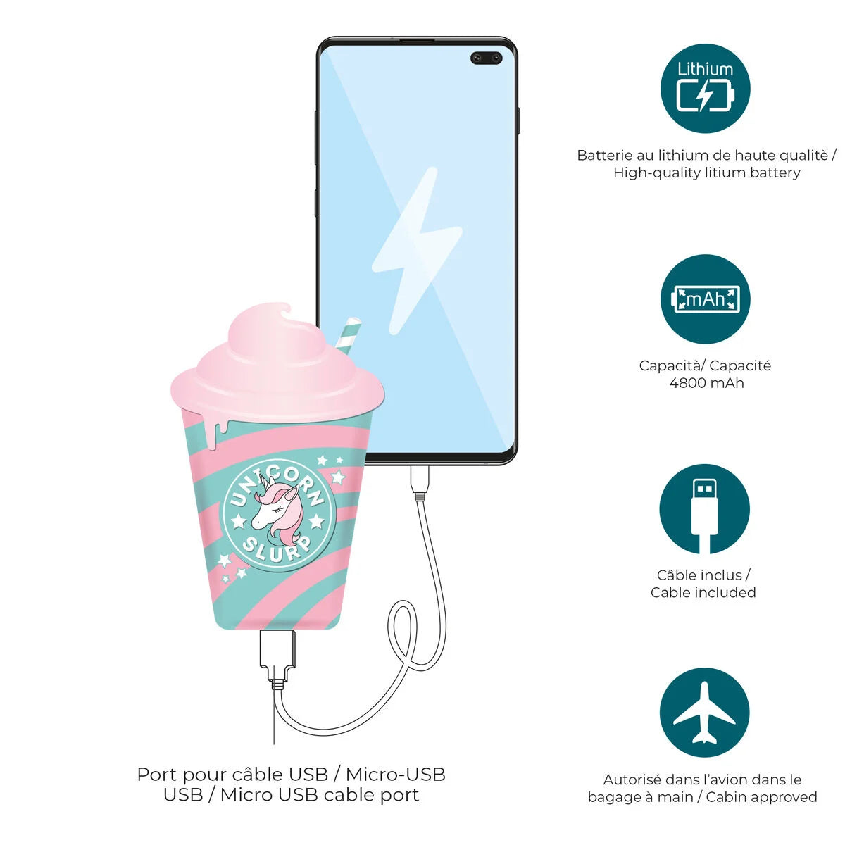 Caricabatteria Portatile - My Super Power-Slurp
