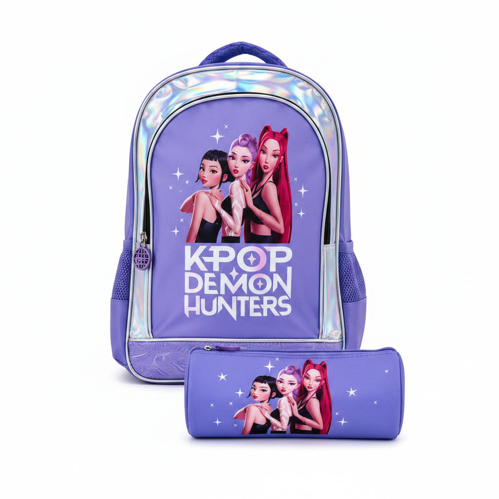 Zaino + Astuccio K-Pop Huntrix Demon Hunters