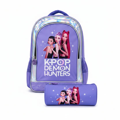 Zaino + Astuccio K-Pop Huntrix Demon Hunters
