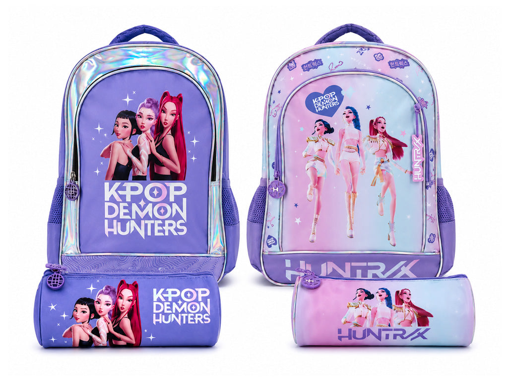 Zaino + Astuccio K-Pop Huntrix Demon Hunters