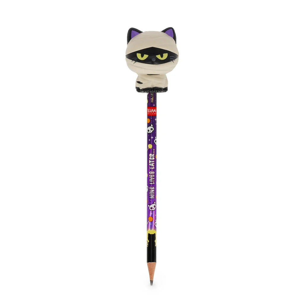 Matita con Antistress Halloween Mummy Cat "Nine Lives Later" - Squeezies