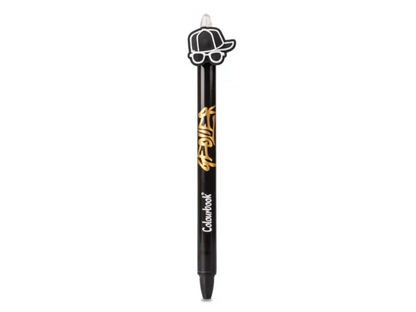 Penna a sfera Geolier con topper – Inchiostro blu - Live rosso Geolier