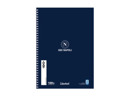 Quaderno a spirale A4 SSC Napoli – Righe medie e superiori
