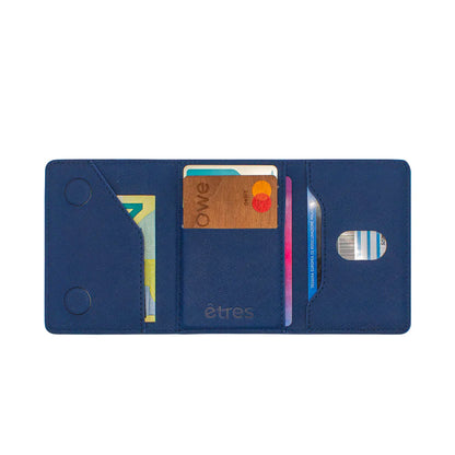 Portafoglio etres classic saffiano blue