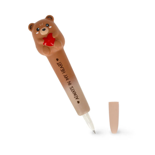 Penna Gel Antistress "Always in my Heart" - Squeezies - Teddy Bear