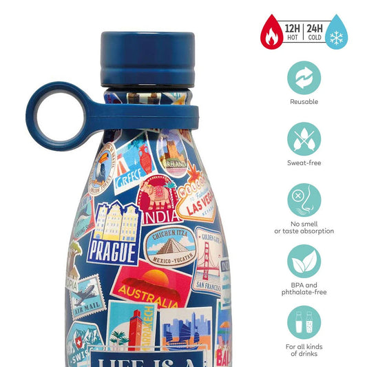 Bottiglia Termica 800 ml - Hot & Cold - Travel Stickers