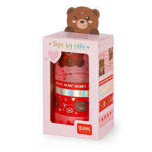 Set di 5 Nastri Adesivi Decorativi di Carta - Tape By Tape - Teddy Bear