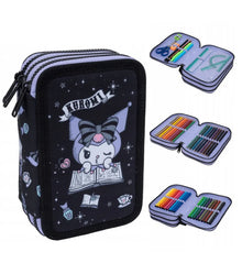 Astuccio 3 Zip Kuromi Comple