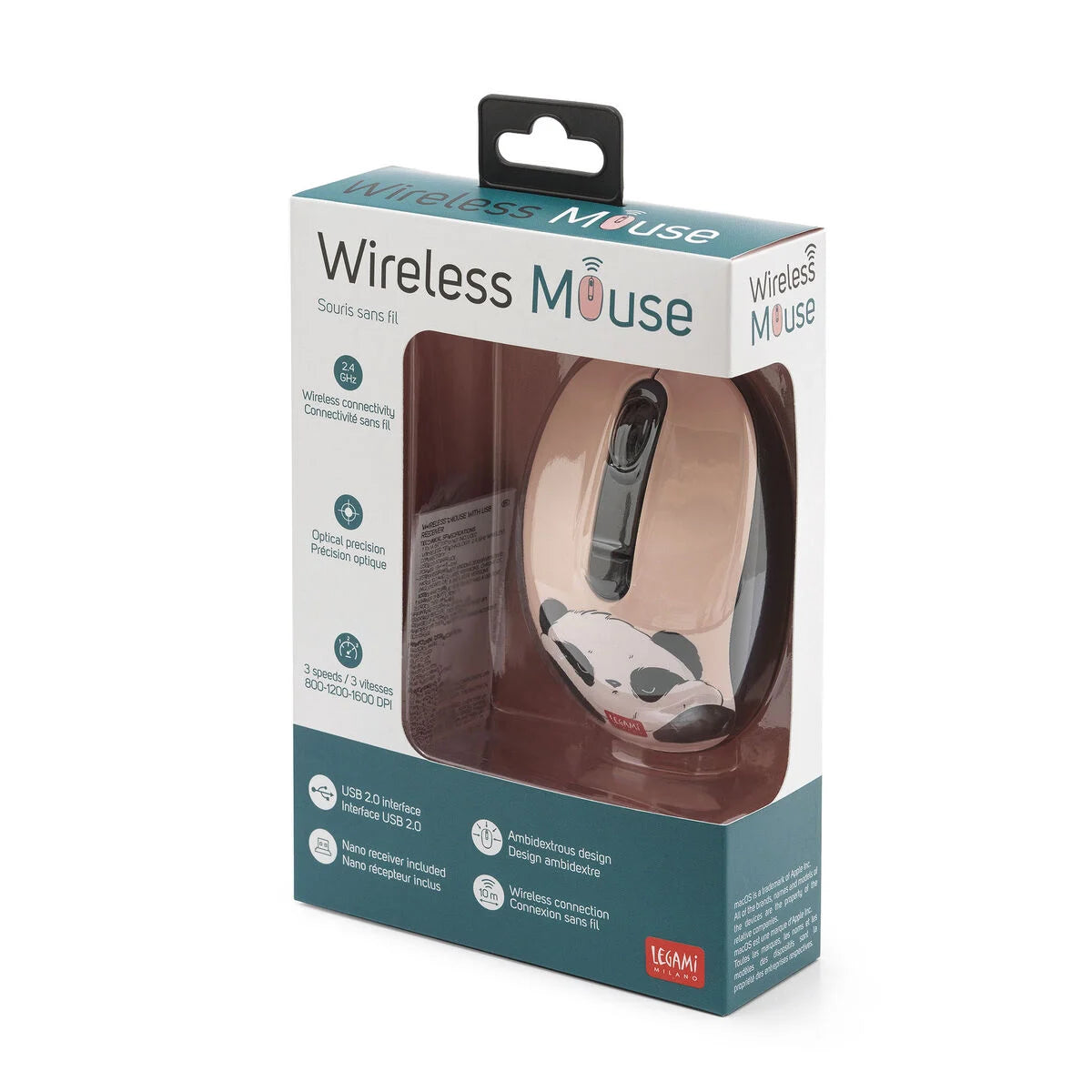 Mouse Wireless con Ricevitore USB - Panda