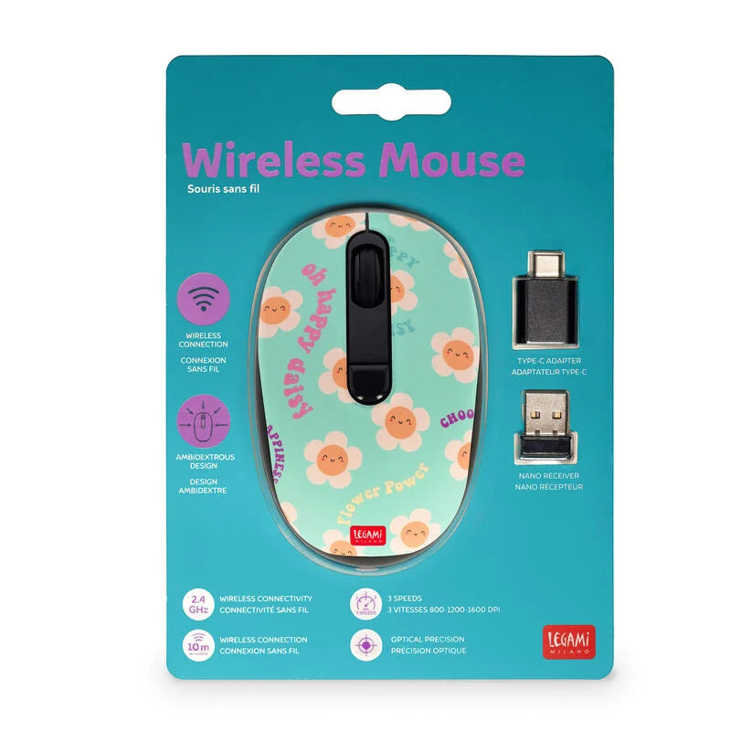 Mouse Wireless con Ricevitore USB - Daisy