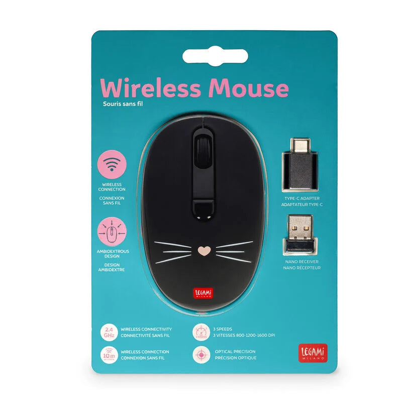 Mouse Wireless con Ricevitore USB - Kitty