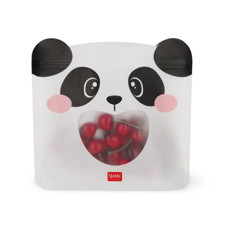 Set di 3 Buste per Alimenti - Snack Bags-Panda