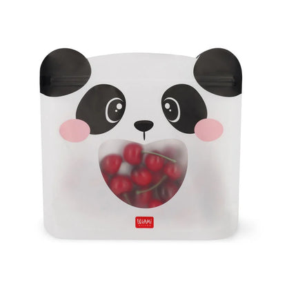 Set di 3 Buste per Alimenti - Snack Bags-Panda