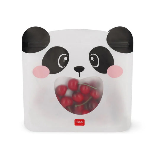 Set di 3 Buste per Alimenti - Snack Bags-Panda