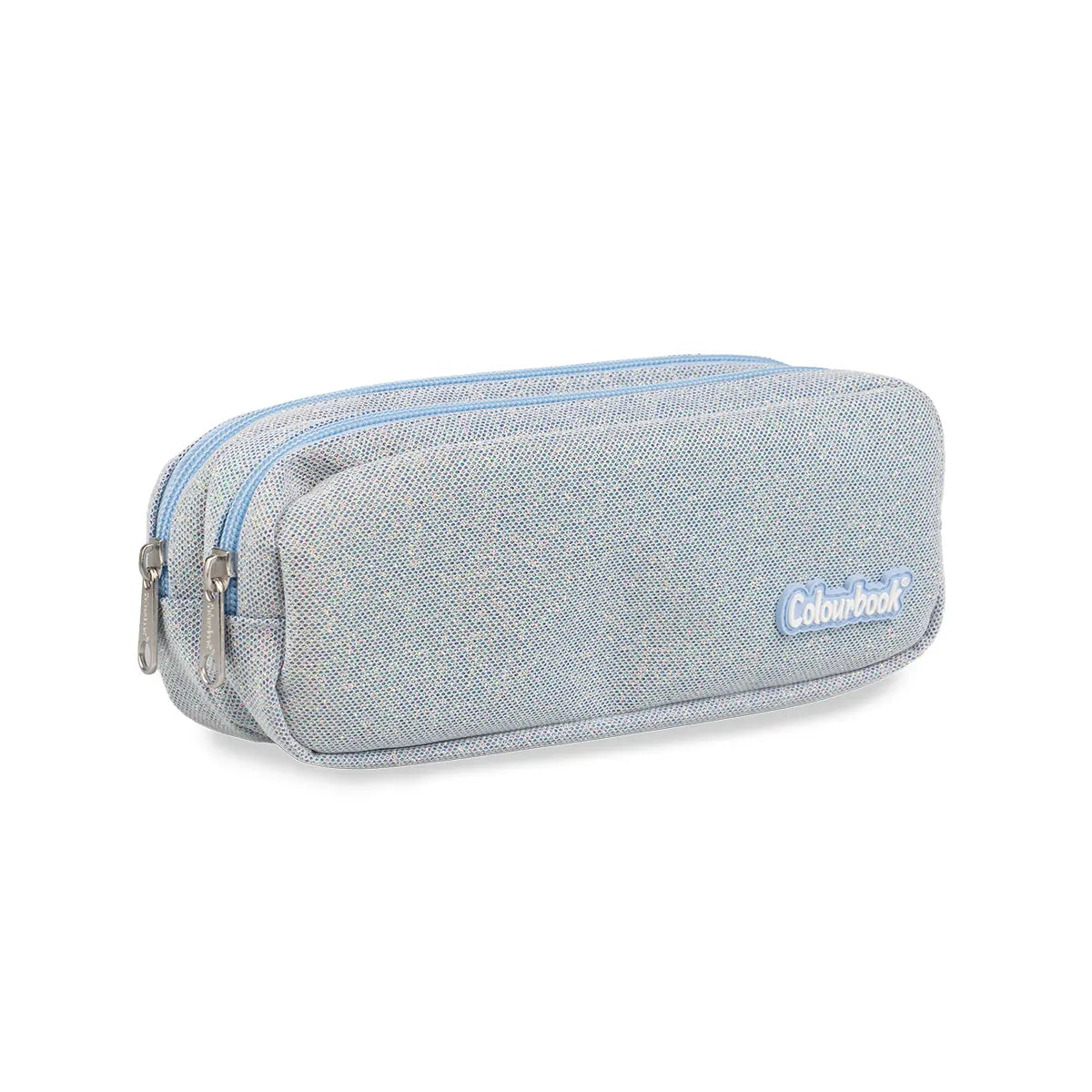 Astuccio 2 zip Glitter