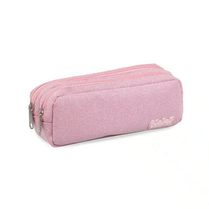 Astuccio 2 zip Glitter