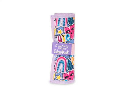 Astuccio portapastelli a rotolo Creativity – 24 pastelli Abstract Cute