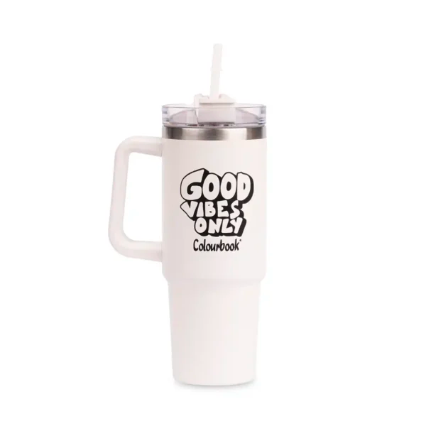 Borraccia termica con cannuccia 900ml Colour Slurp