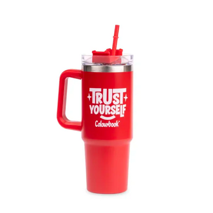 Borraccia termica con cannuccia 900ml Colour Slurp